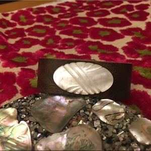 Leather cuff bracelet